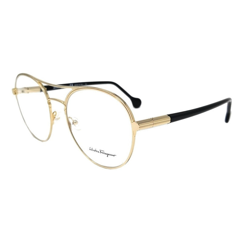 Lentes Ferragamo Sf2174 Iconic Round Armazón Oftálmico 55mm