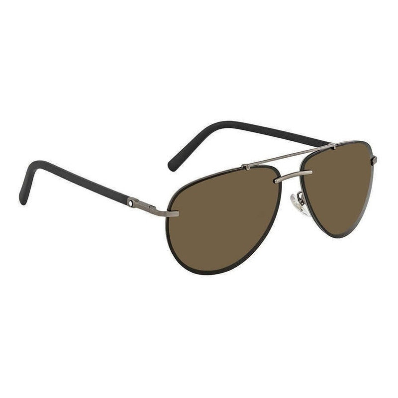 Lentes Sol Mont Blanc Mb596s-f Classic Pilot Italy 62mm Suns