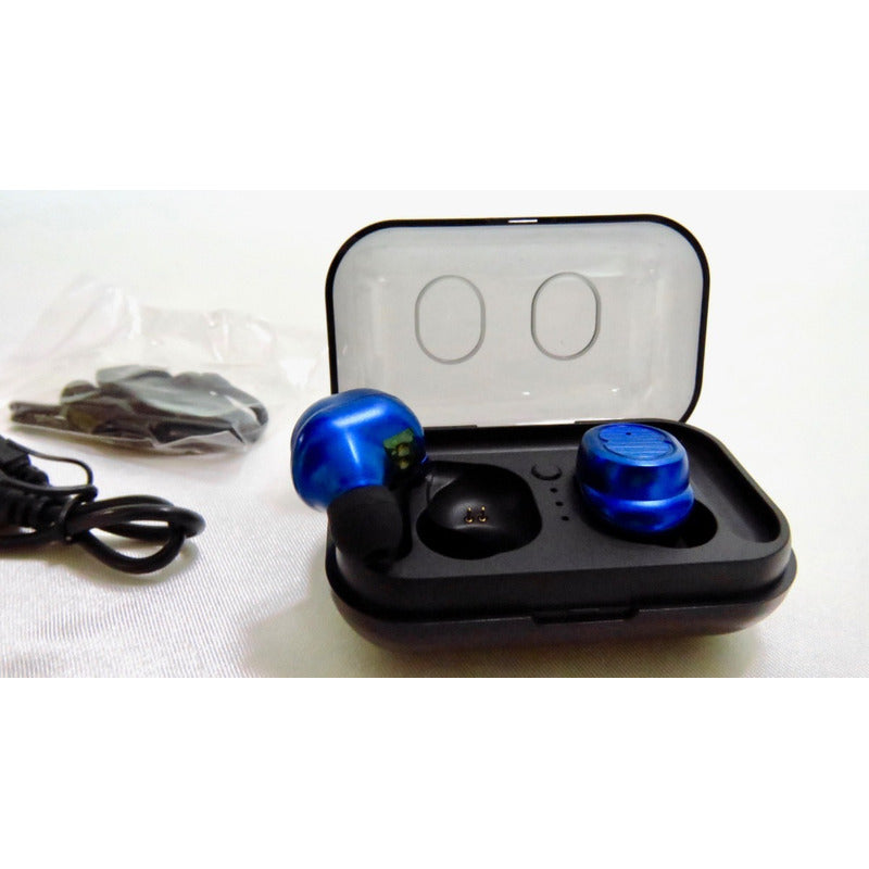 Audífonos Ipx7 Bluetooth 5.0 Earbuds AirPods Azules Touch