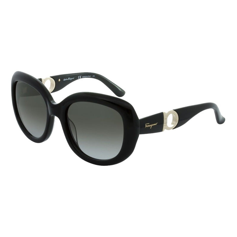 Lentes De Sol Ferragamo Sf727s Buckle Oval Italy 53mm Suns