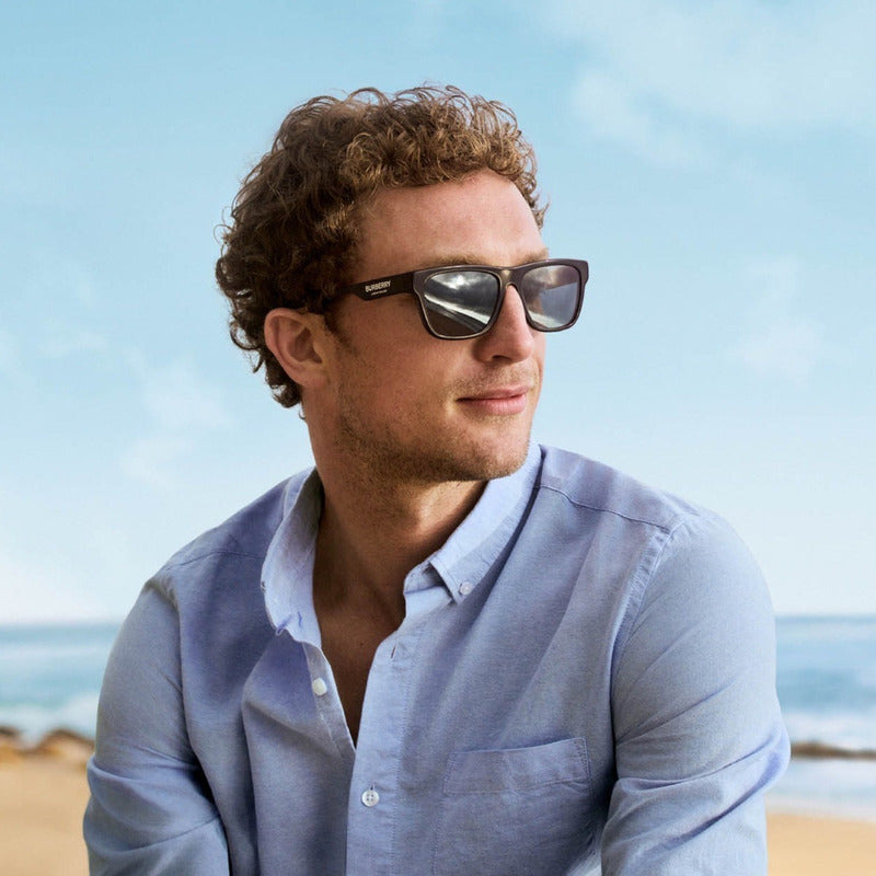 Lentes De Sol Burberry Be4293 Polarized Soft Square 56mm