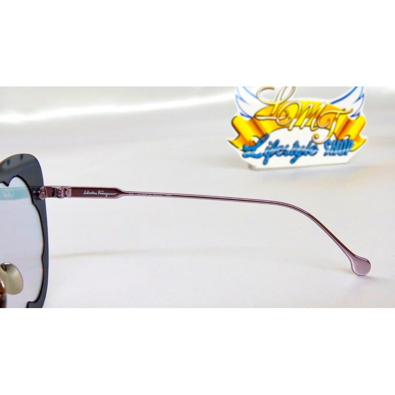 Lentes De Sol Ferragamo Sf178sm Fiore Butterfly Italy 63mm