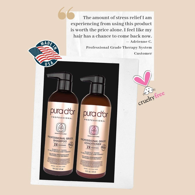 Pura D'or Shampoo Anti Caida Combo Biotin Professional Grade