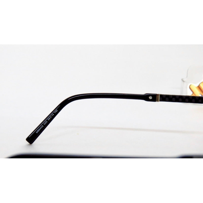 Lentes Gafas Mont Blanc Mb645s Marco Metal Italy 59mm Suns