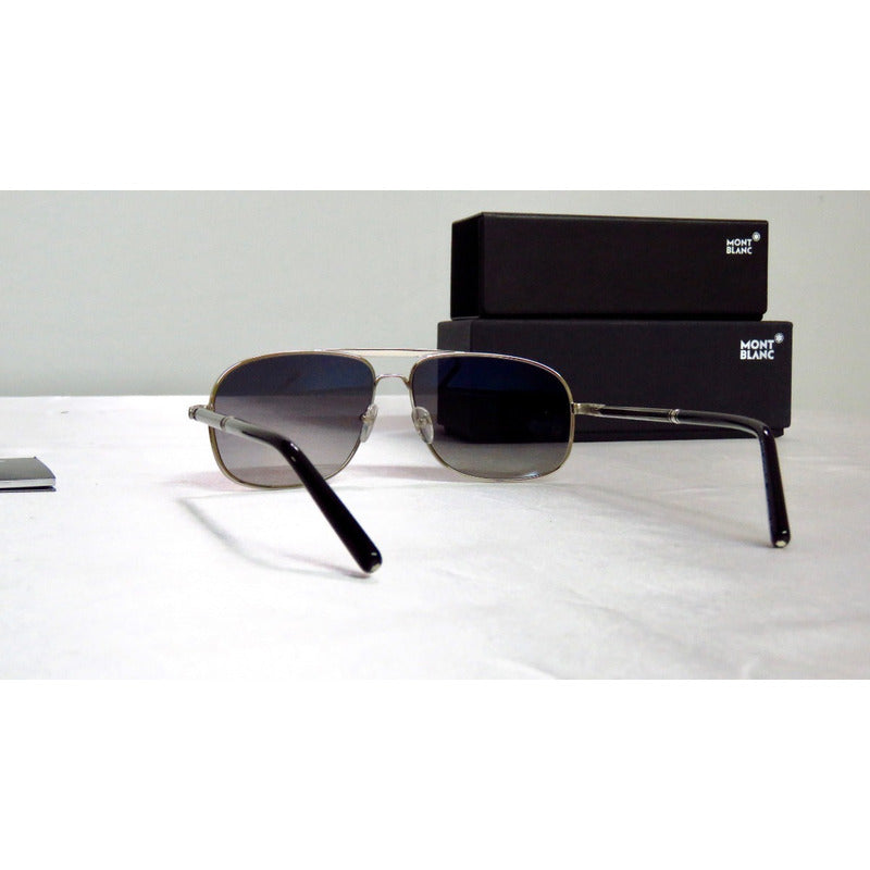 Lentes Gafas Mont Blanc Mb513s Black Palladium Italy 61mm