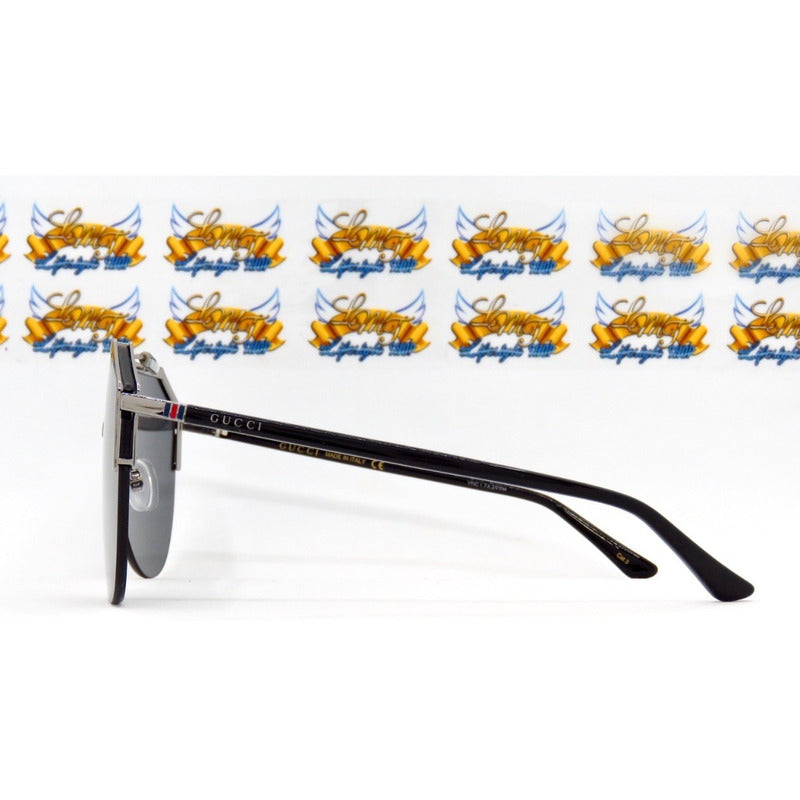 Lentes De Sol Gucci Gg0584s Iconic Shield Italy 99mm Suns