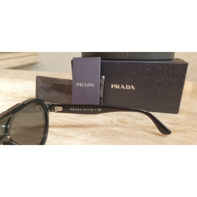 Lentes De Sol Prada Pr01us Shield Pilot Italy 140mm Suns