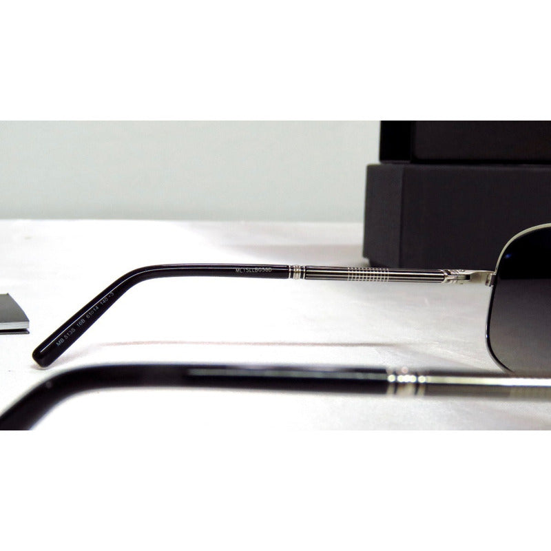 Lentes Gafas Mont Blanc Mb513s Black Palladium Italy 61mm