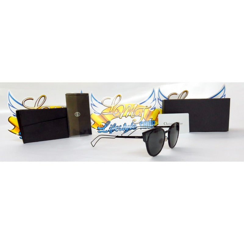 Lentes Gafas De Sol Dior Sculpt F Metal Cat Eye 63mm Suns