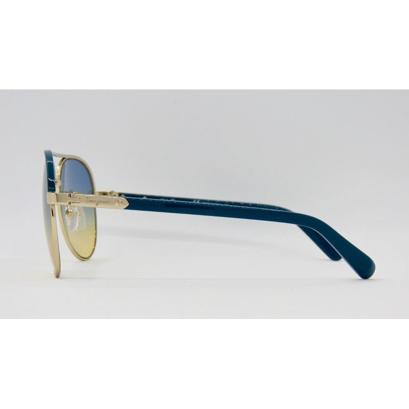 Lentes De Sol Ferragamo Sf163s Metal Pilot Italy 60mm Suns
