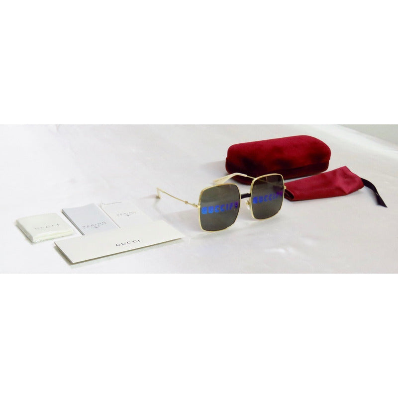 Lentes Gafas De Sol Gucci Gg0414s Guccify Mujer Japan 60mm