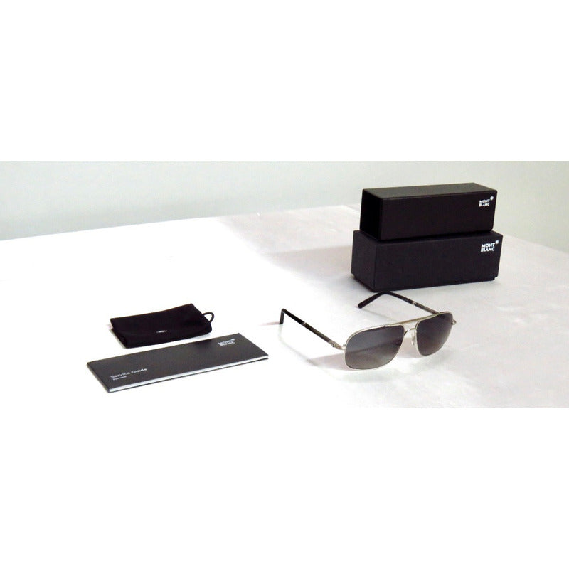 Lentes Gafas Mont Blanc Mb513s Black Palladium Italy 61mm