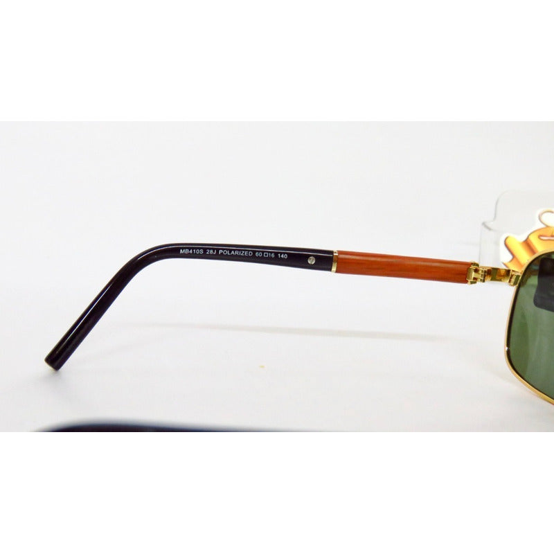 Lentes Mont Blanc Mb410s Goldish Frame Polarized Italy 61mm