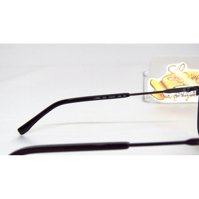 Lentes De Sol Lacoste L194s Silver Metal Navigator 57mm Suns