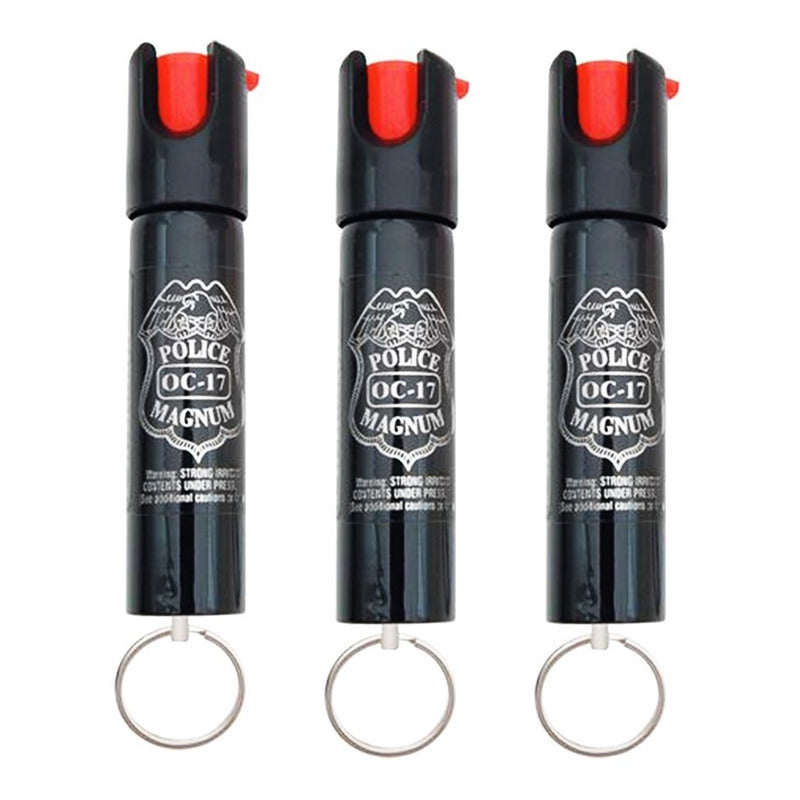 Gas Pimienta Police Magnum Llavero Paquete 3 Best Seller Made In Usa