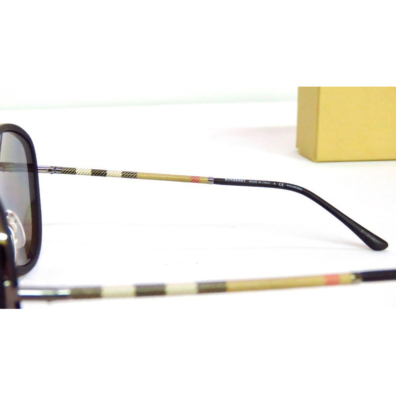 Lentes De Sol Burberry Be3090q Classic Pilot Polarized 57mm