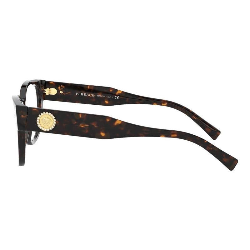 Lentes Versace Ve3281ba Soft Cat Eye Armazón Oftálmico 53mm
