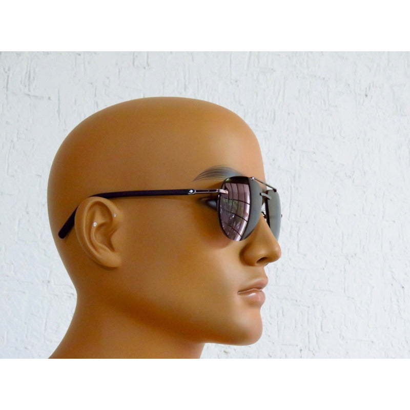 Lentes Sol Mont Blanc Mb596s-f Classic Pilot Italy 62mm Suns