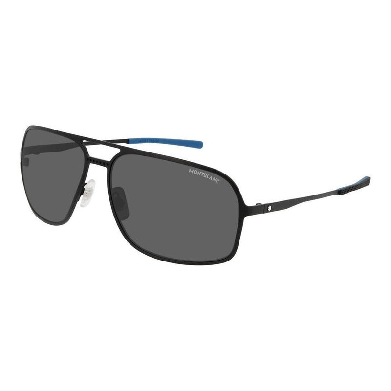 Lentes De Sol Mont Blanc Mb0104s Metal Modified Pilot 62mm