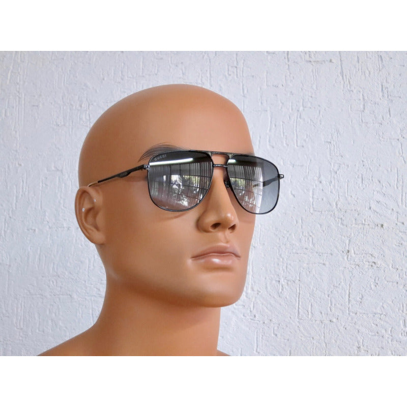Lentes Sol Gucci Urban Gg0336s Luxury Square Italy 60mm Suns