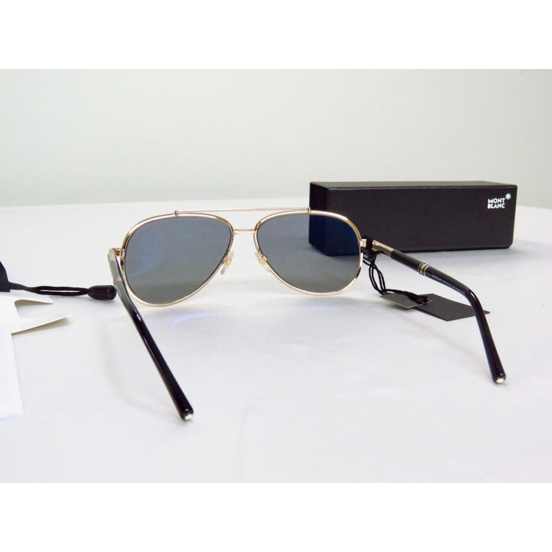 Lentes De Sol Mont Blanc Mb526s Double Bridge Polarized 62mm