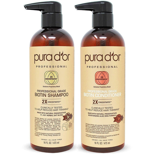 Pura D'or Shampoo Anti Caida Combo Biotin Professional Grade