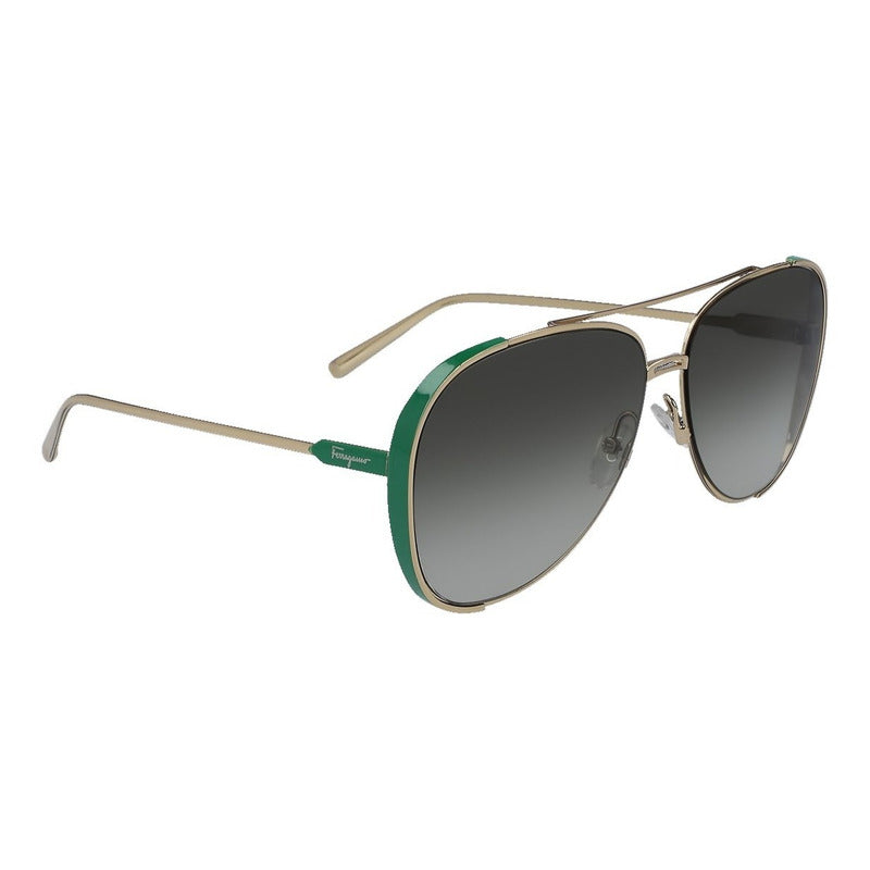 Lentes De Sol Ferragamo Sf205s Visor Double Bridge 62mm Suns