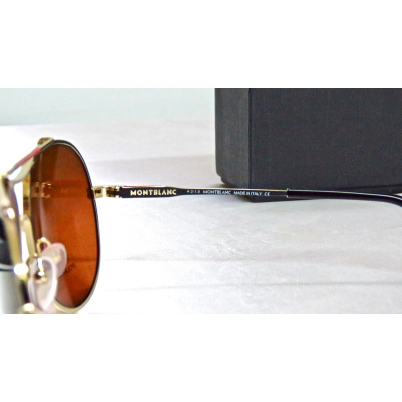 Lentes Sol Mont Blanc Mb703s Pilot Polarized Italy 60mm Suns