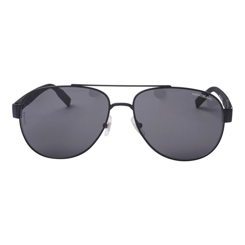 Lentes Sol Mont Blanc Mb0064s Modified Pilot Italy 60mm Suns