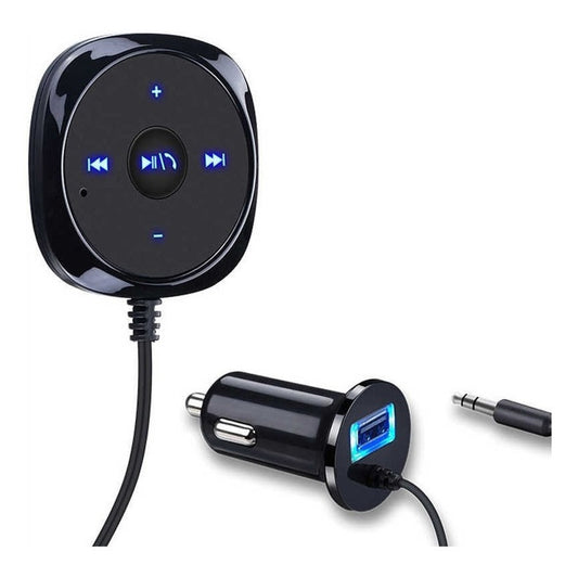 Receptor Bluetooth 4.0 Smart Control Micrófono Manos Libres Aux 3.5 Mm Automóvil