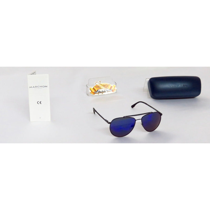 Lentes Sol Lacoste L177s Double Bridge Metal Pilot 57mm Suns