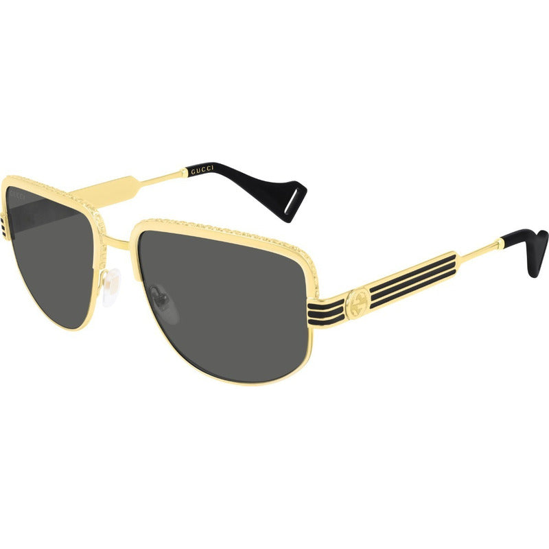 Lentes De Sol Gucci Gg0585s Luxury Square Japan 59mm Suns
