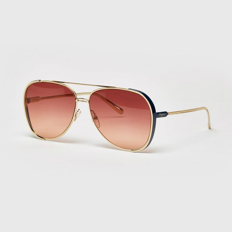 Lentes De Sol Ferragamo Sf205s Visor Double Bridge 62mm Suns