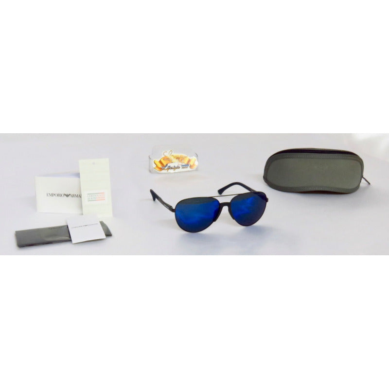 Lentes De Sol Emporio Armani Ea2059f Metal Aviador 61mm Suns
