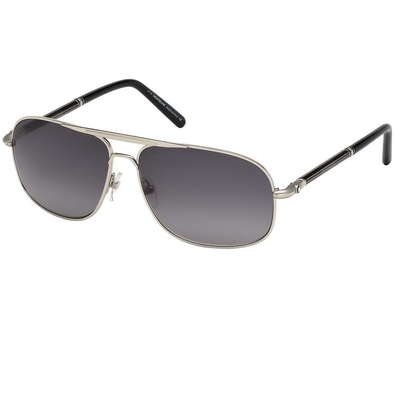 Lentes Gafas Mont Blanc Mb513s Black Palladium Italy 61mm