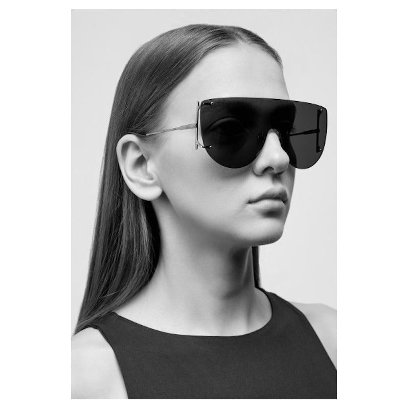 Lentes De Sol Ferragamo Sf222s Shield Mujer Italy 65mm Suns