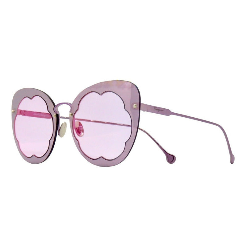 Lentes De Sol Ferragamo Sf178sm Fiore Butterfly Italy 63mm