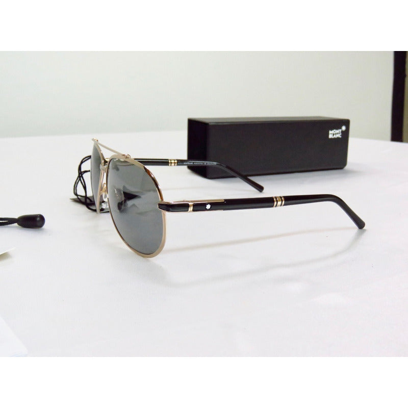 Lentes De Sol Mont Blanc Mb526s Double Bridge Polarized 62mm