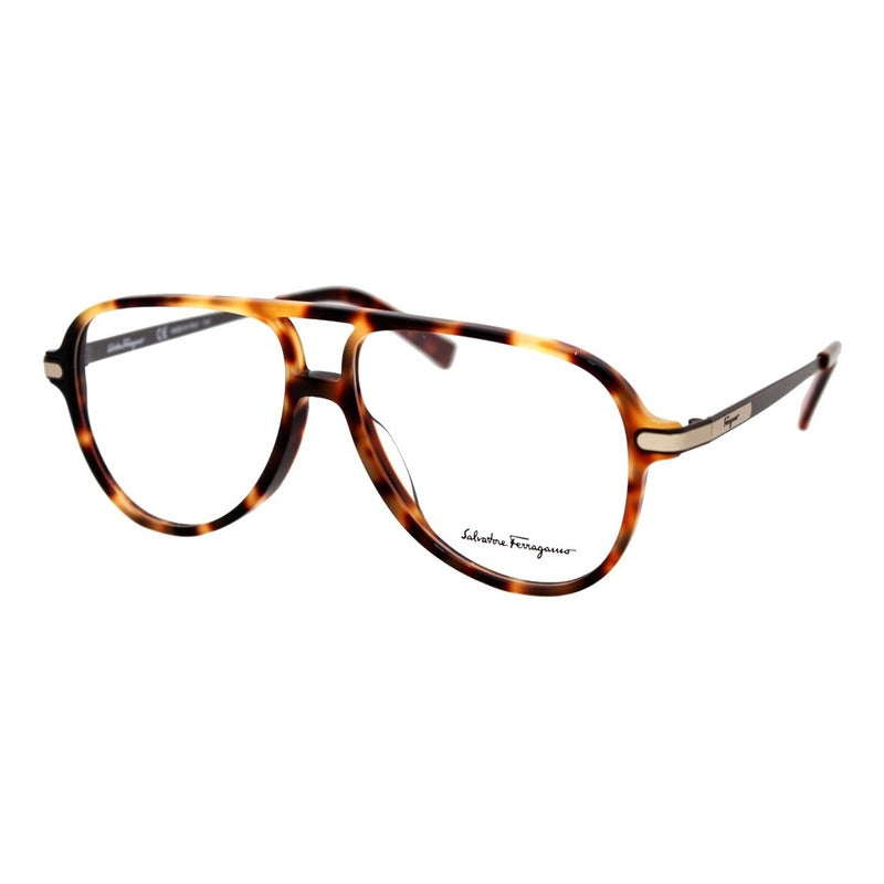 Lentes Ferragamo Sf2855 Double Bridge Armazón Oftálmico 57mm