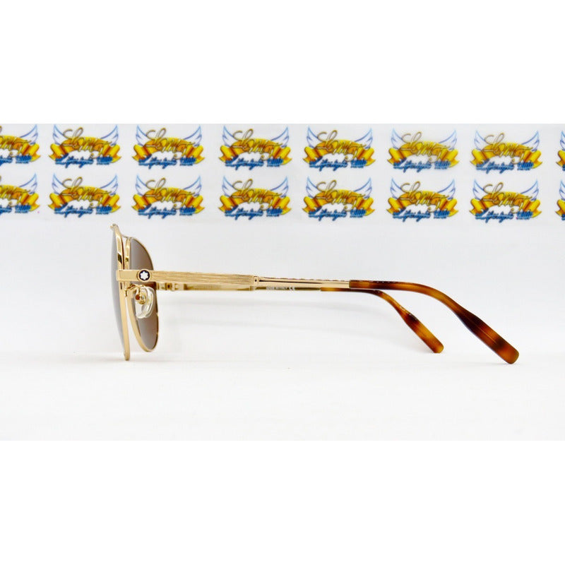 Lentes Sol Mont Blanc Mb0027s Classic Iconic Pilot 60mm Suns