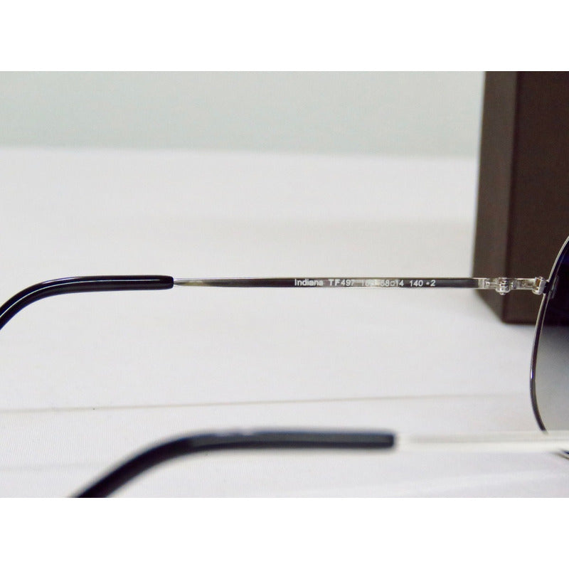 Lentes De Sol Tom Ford Ft0497 Indiana Silver Pilot 60mm Suns