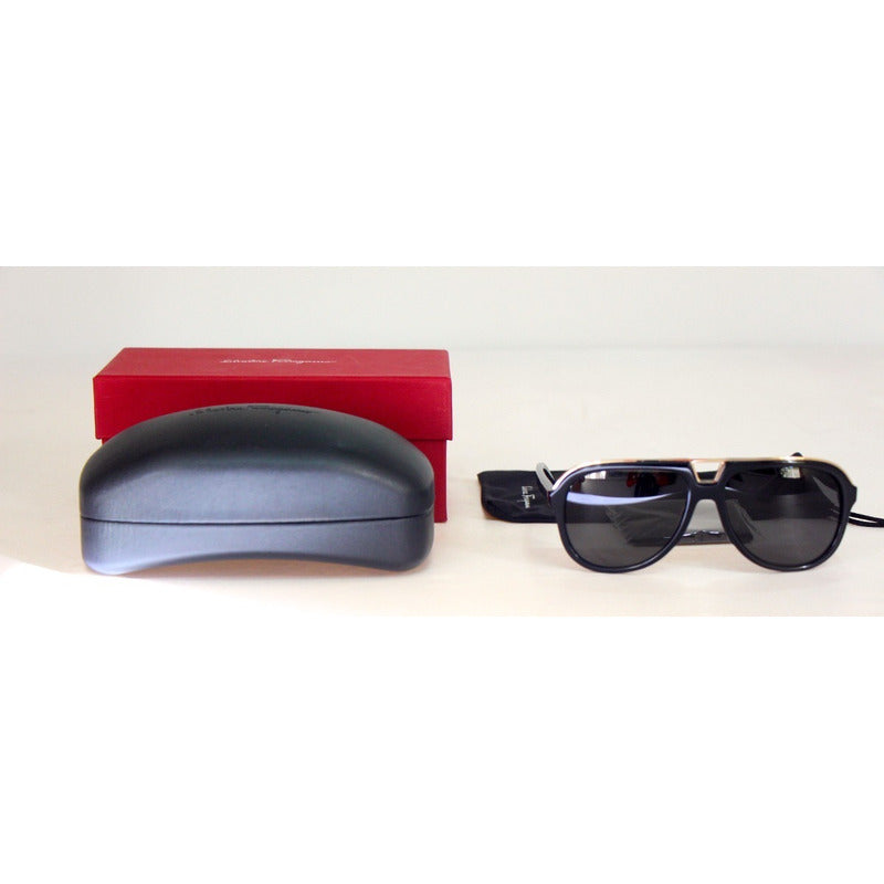 Lentes Sol Ferragamo Sf730s Double Bridge Aviador 57mm Suns