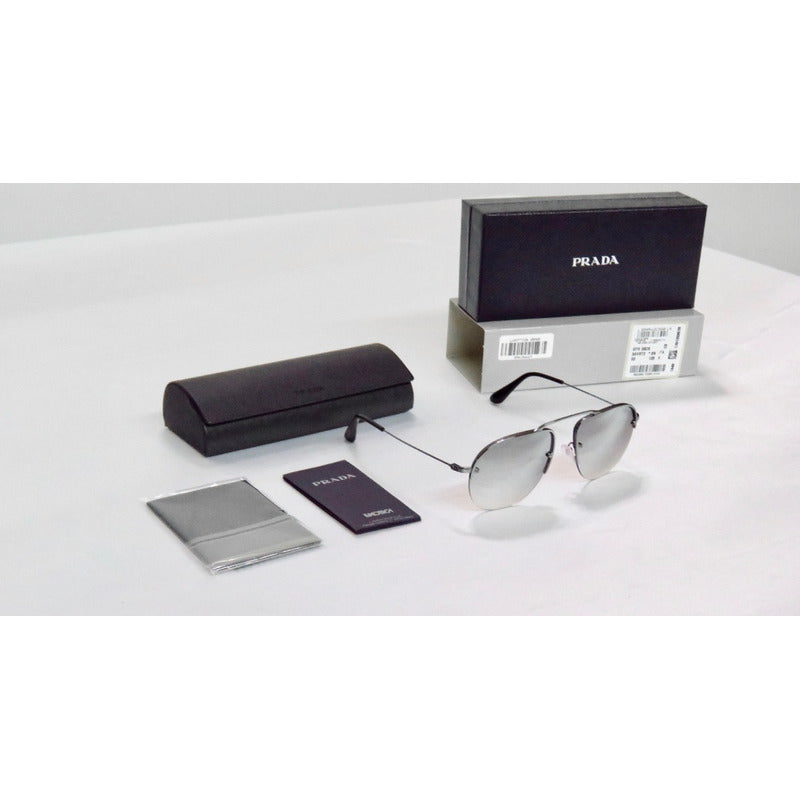 Lentes Gafas De Sol Prada Pr58os Teddy Aviador Italy 55mm