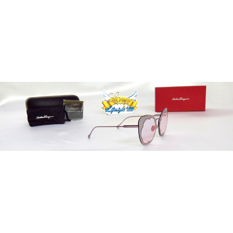Lentes De Sol Ferragamo Sf178sm Fiore Butterfly Italy 63mm