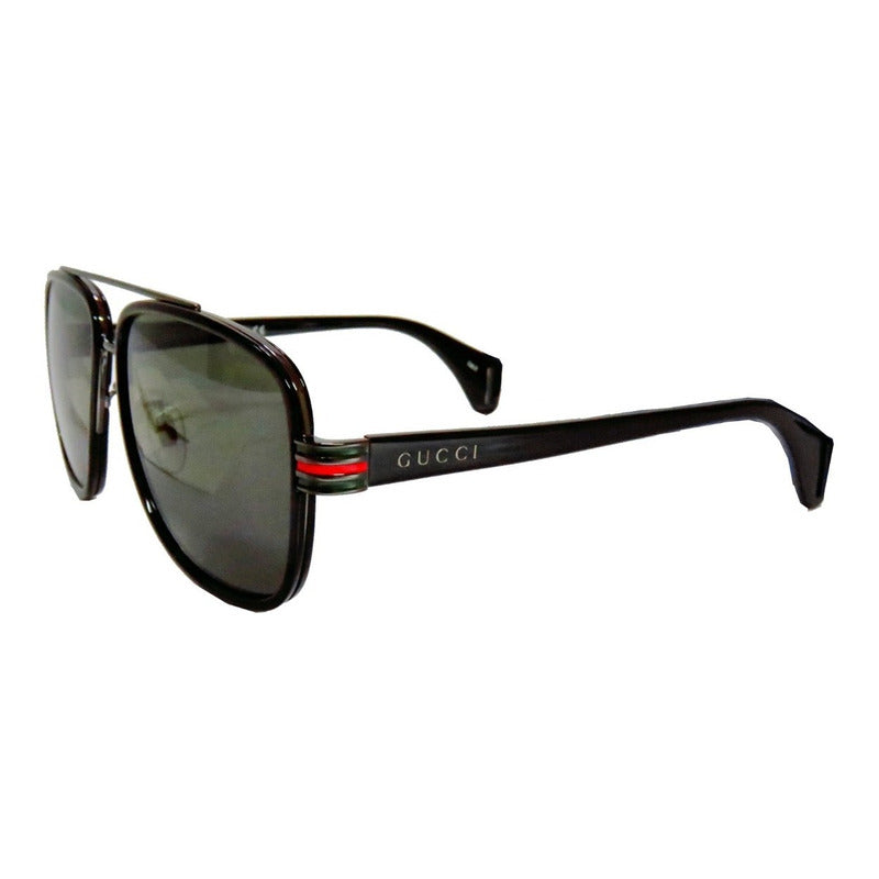 Lentes De Sol Gucci Gg0448s Iconic Pilot Japan 60mm Suns