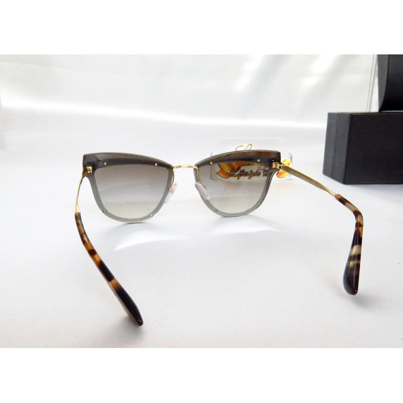 Lentes De Sol Prada Pr12us Fashion Cat Eye Italy 65mm Suns