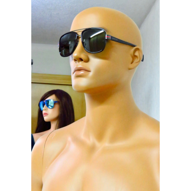 Lentes De Sol Gucci Gg0448s Iconic Pilot Japan 60mm Suns