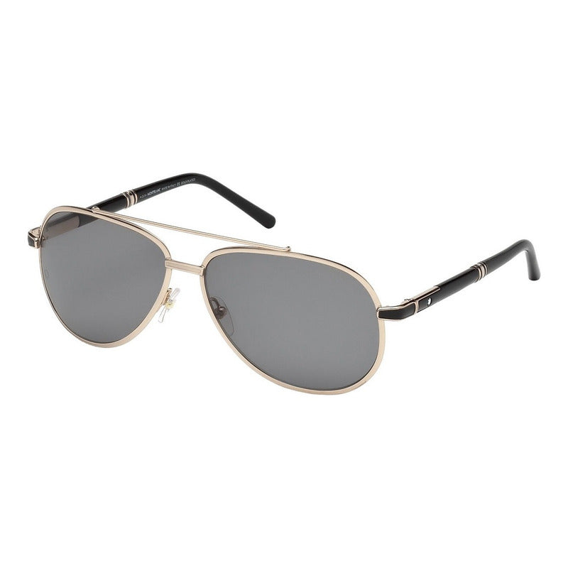 Lentes De Sol Mont Blanc Mb526s Double Bridge Polarized 62mm