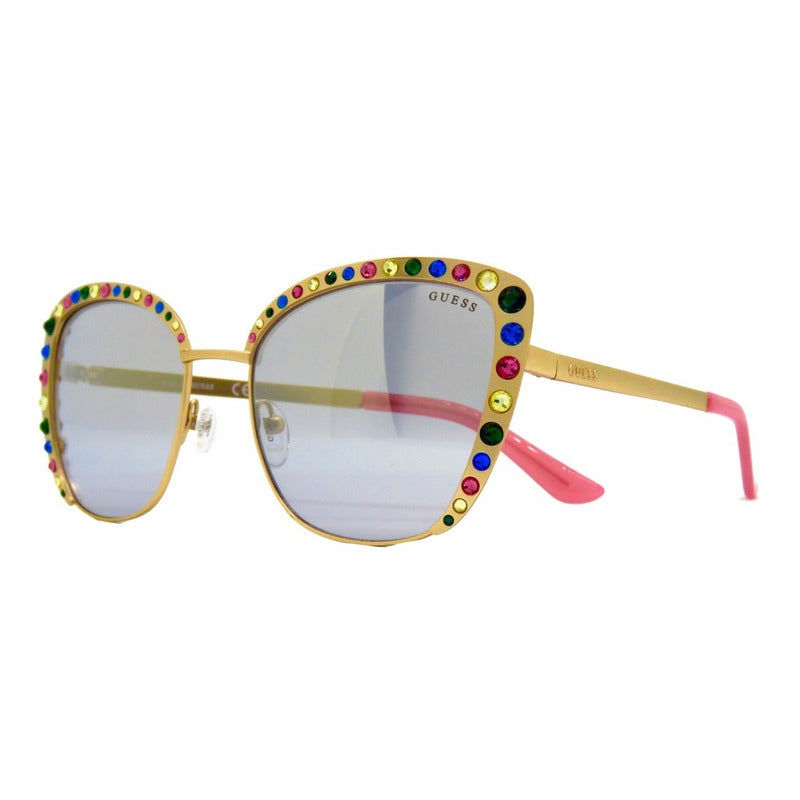 Lentes De Sol Guess Gu7586 Premium Butterfly Mujer 55mm Suns