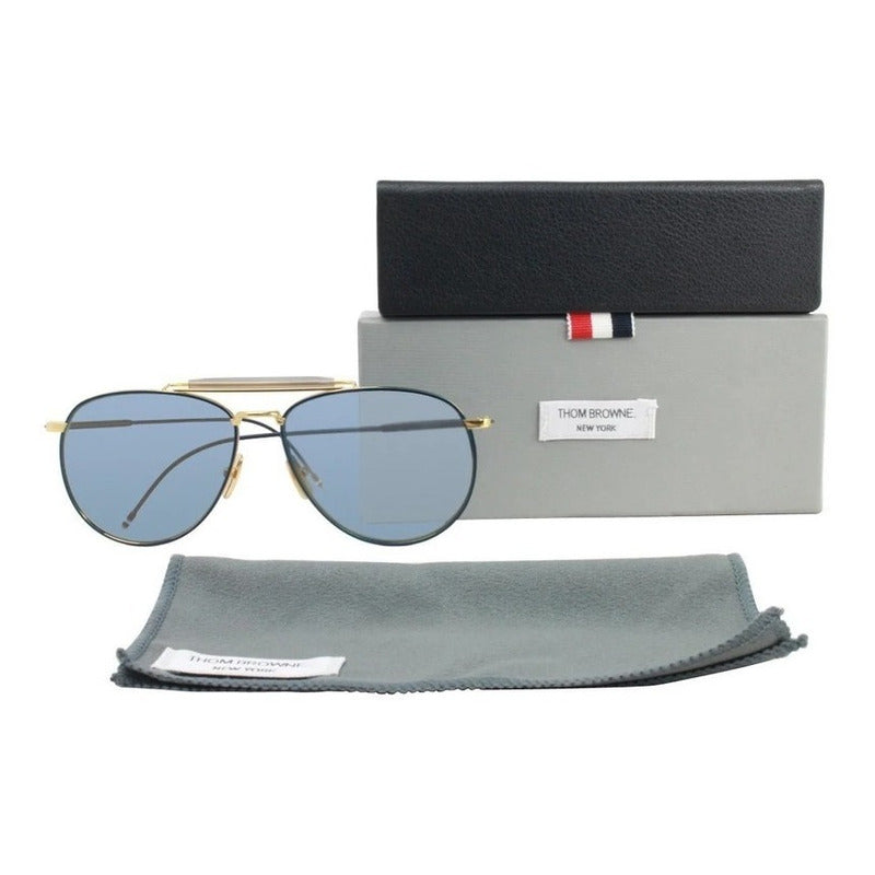Lentes Sol Thom Browne Tb015 New York Brow Bar Pilot 62mm